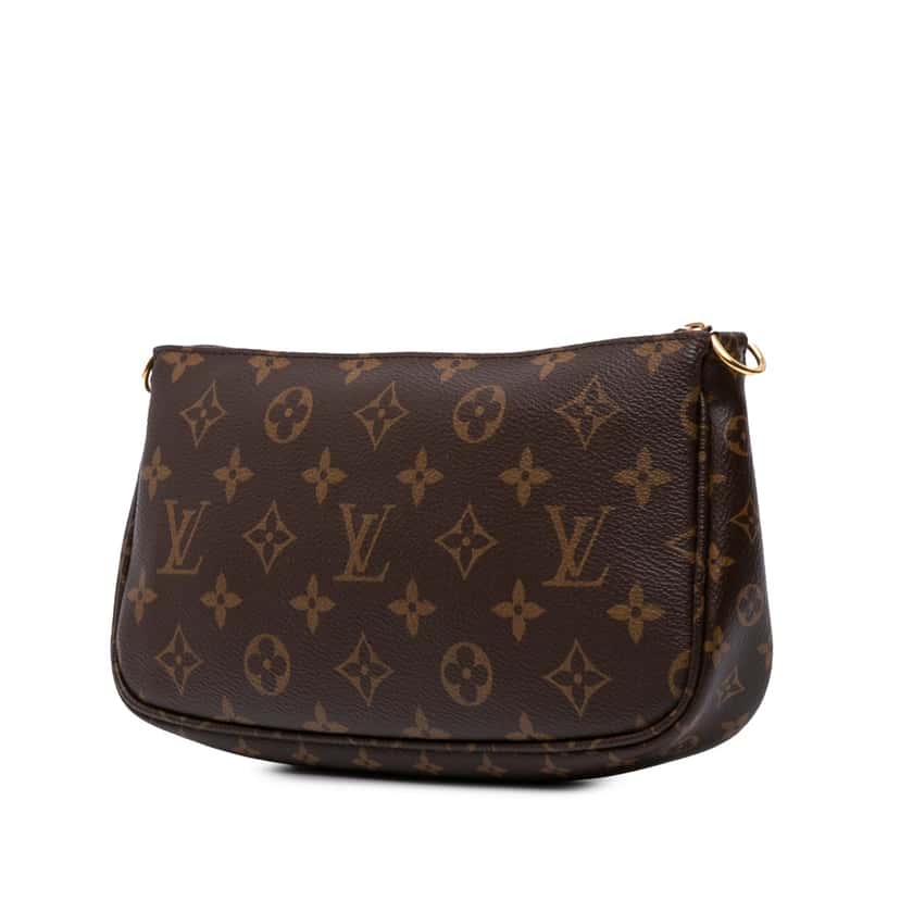 Louis Vuitton Monogram Multi Pochette Accessoires Brown Canvas Good condition - Back View