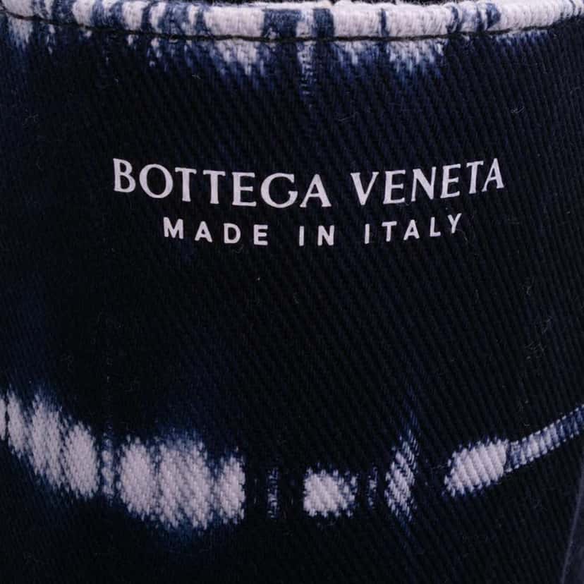 Bottega Veneta Large Denim Intrecciato Tie Dye Arco Tote Blue Good condition - Box View