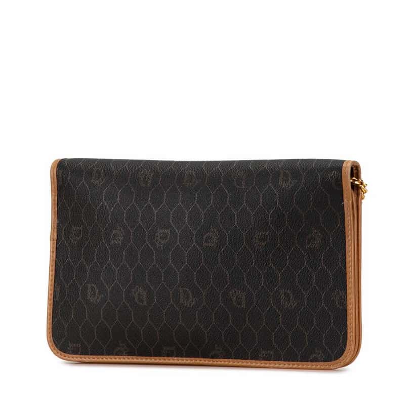 Dior Honeycomb Chain Crossbody Black Fair condition - Back View