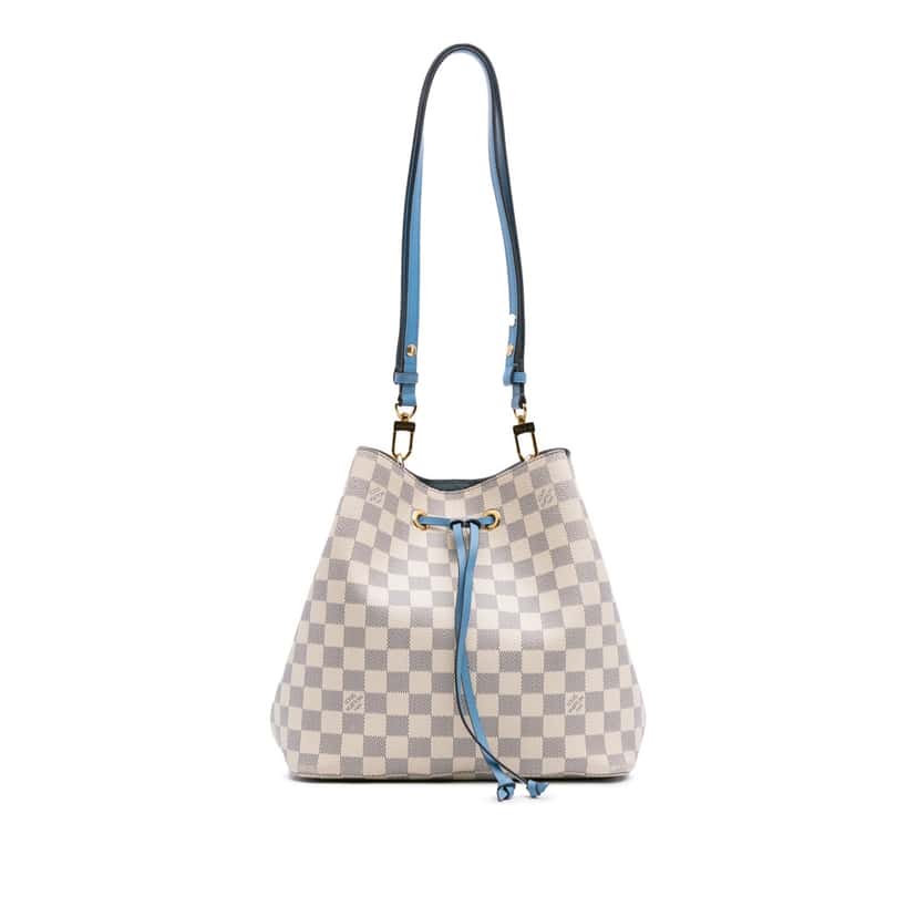 Louis Vuitton Damier Azur Neonoe MM White Canvas Good condition - Front View