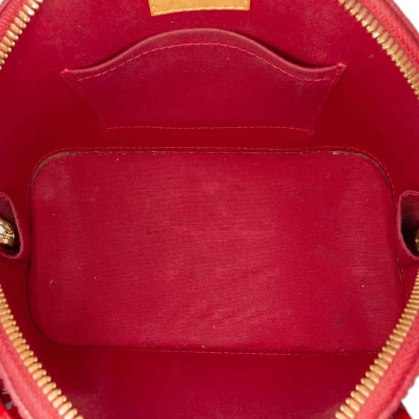 Louis Vuitton Monogram Vernis Alma BB Red Leather Good condition - Model View
