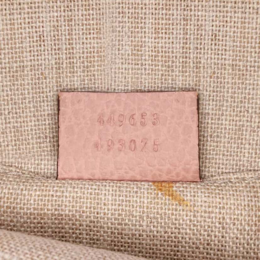 Gucci Calfskin Bamboo Tassel Clutch Pink Leather Good condition - Box View