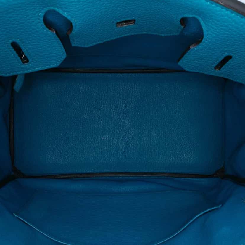 Hermès Togo Birkin Retourne 30 Blue Leather Good condition - Model View