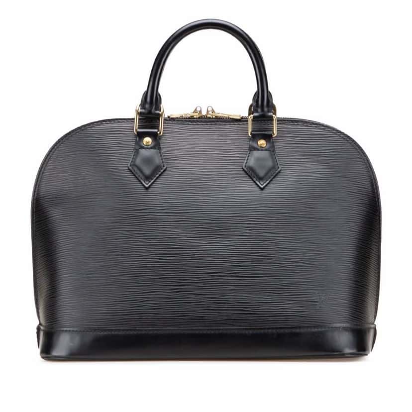 Louis Vuitton Epi Alma PM Black Leather Good condition - Front View