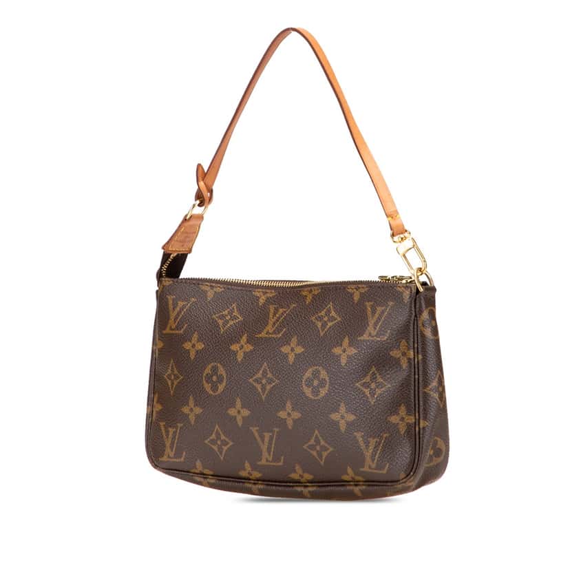 Louis Vuitton Monogram Pochette Accessoires Brown Canvas Good condition - Back View