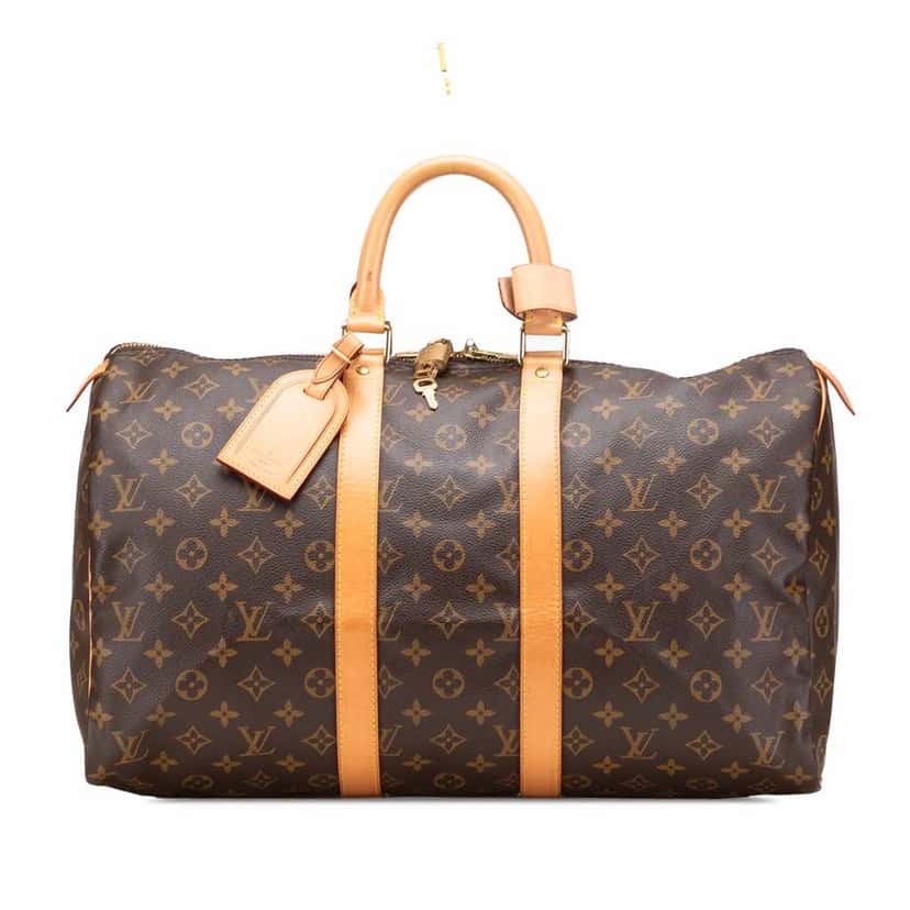 Louis Vuitton Monogram Keepall 45 Brown Canvas Good condition - Front View