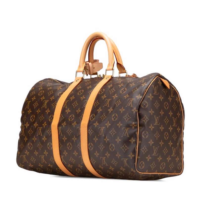 Louis Vuitton Monogram Keepall 45 Brown Canvas Good condition - Back View