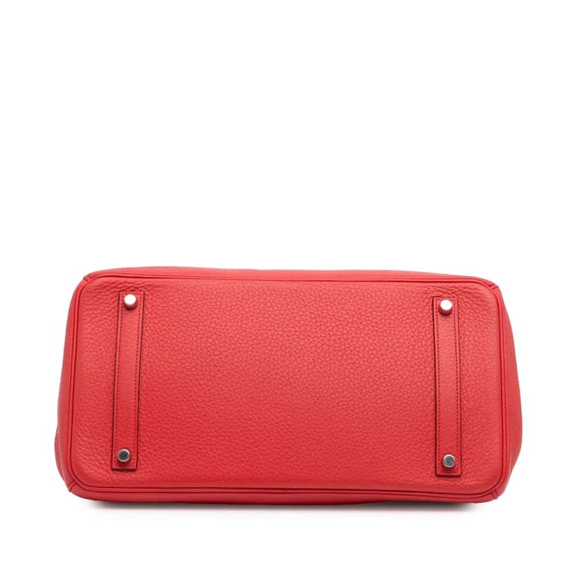 Hermès Togo Birkin Retourne 35 Red Leather Good condition - Inside View