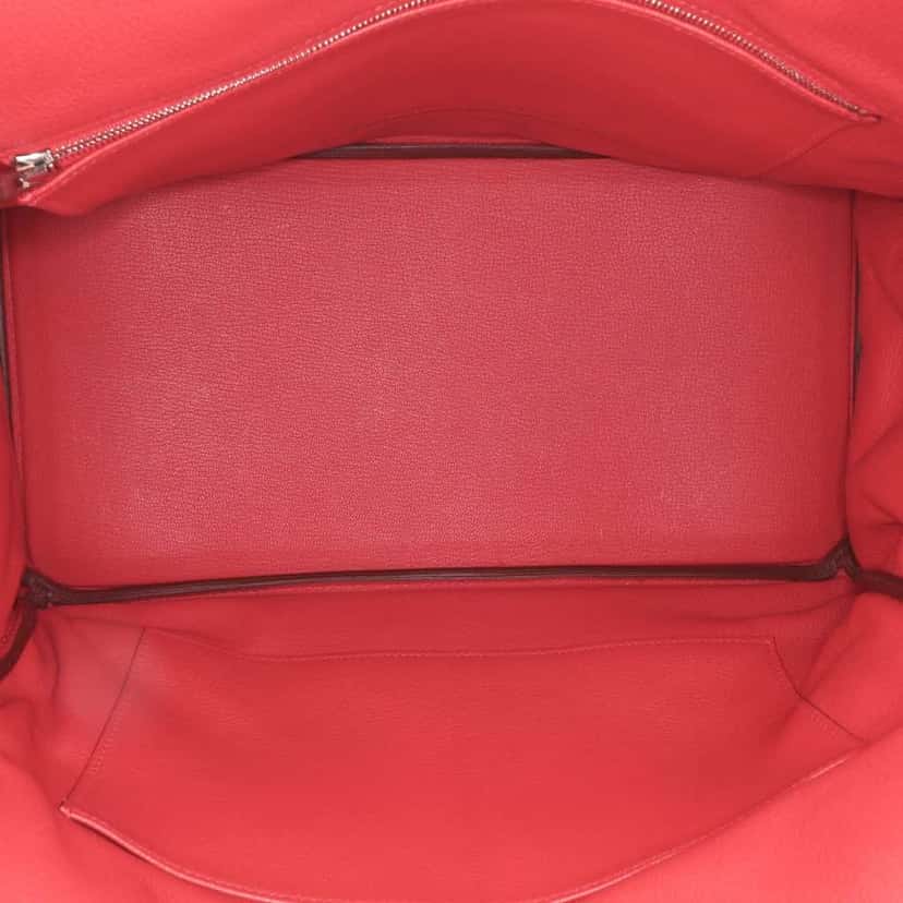 Hermès Togo Birkin Retourne 35 Red Leather Good condition - Model View