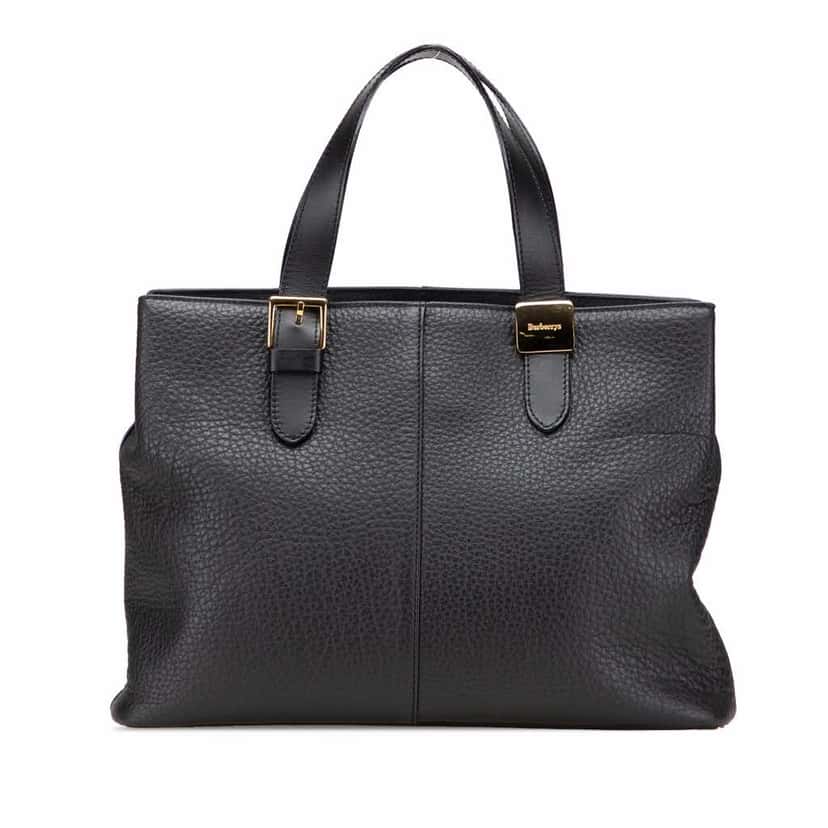 Burberry Leather Tote Black Leather Good condition - Front View
