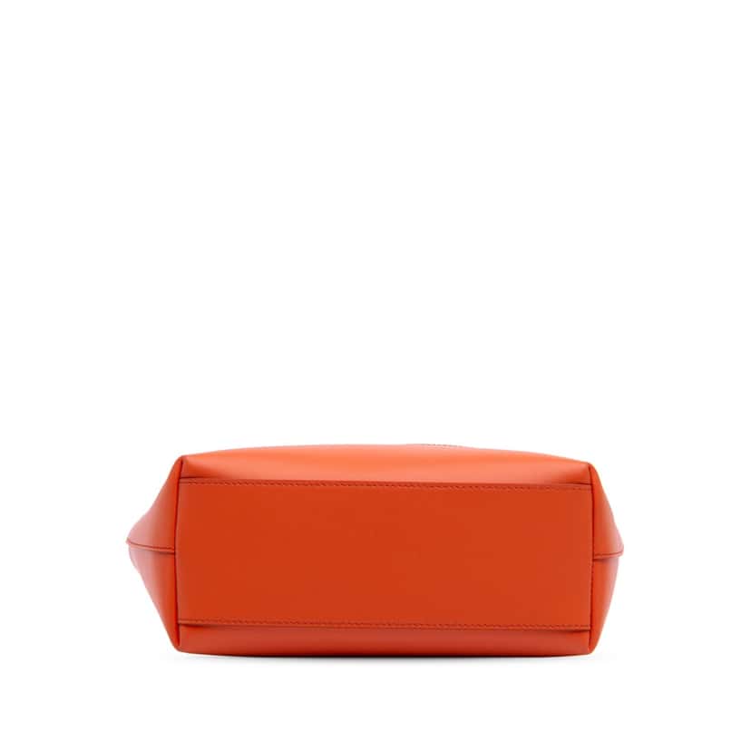 Dolce & Gabbana Small Calfskin DG Logo Shopper Tote Orange Leather Good condition - Inside View