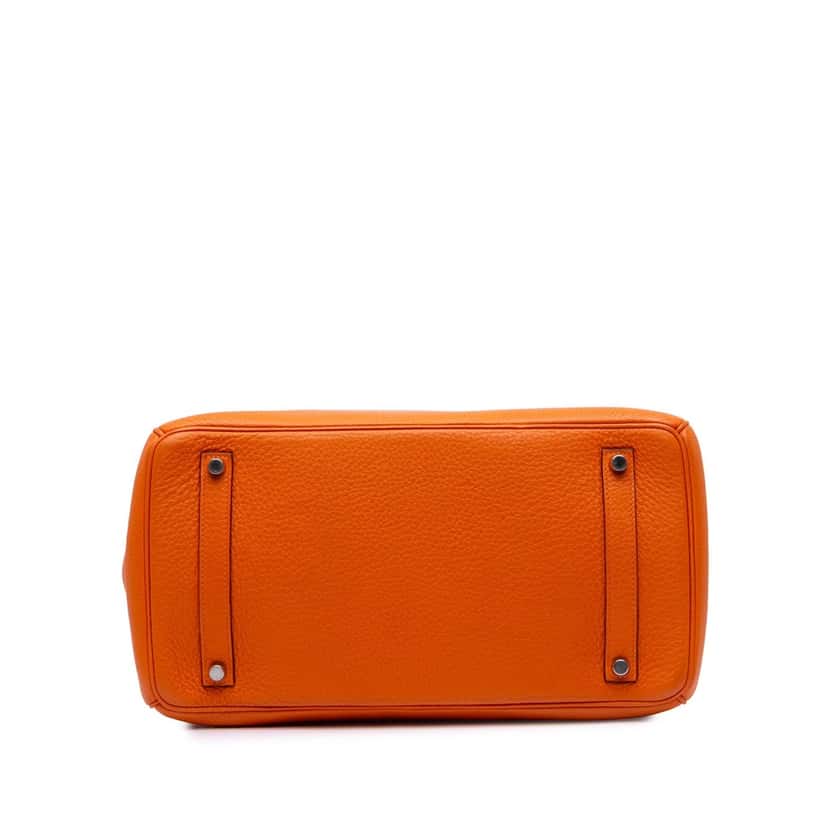 Hermès Togo Birkin Retourne 35 Orange Leather Fair condition - Inside View