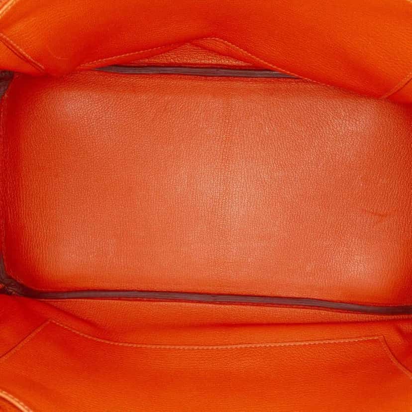 Hermès Togo Birkin Retourne 35 Orange Leather Fair condition - Model View