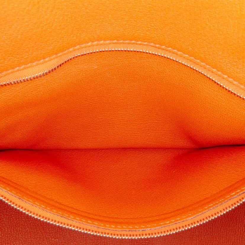 Hermès Togo Birkin Retourne 35 Orange Leather Fair condition - Box View