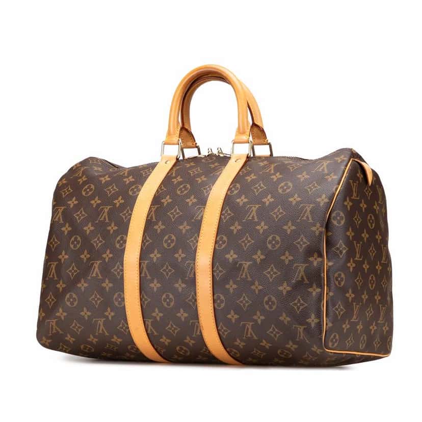 Louis Vuitton Monogram Keepall 45 Brown Canvas Good condition - Back View