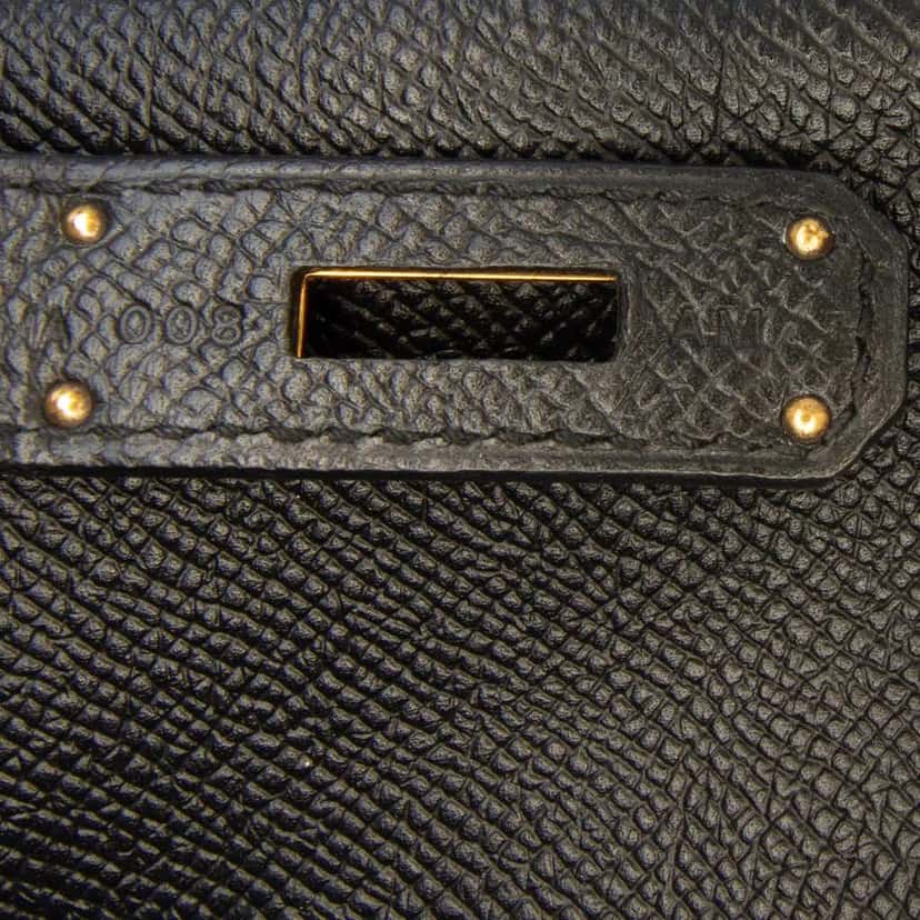 Hermès Epsom Birkin Retourne 35 Black Leather Good condition - Box View