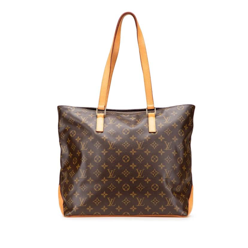 Louis Vuitton Monogram Cabas Mezzo Brown Canvas Fair condition - Front View