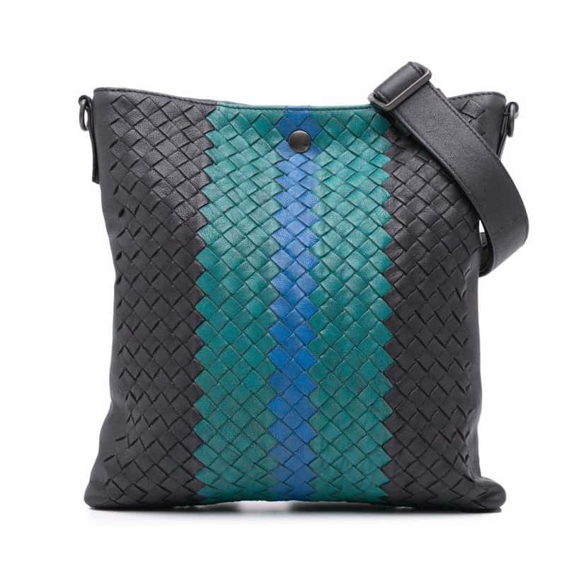 Bottega Veneta Nappa Intrecciato Flat Crossbody Other Leather Good condition - Front View