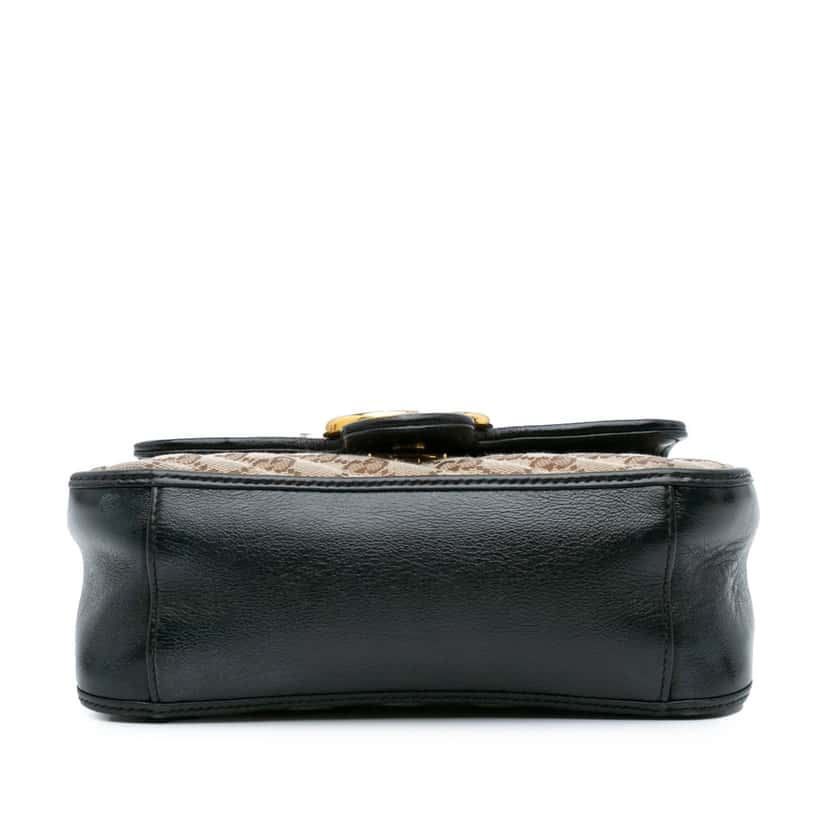 Gucci GG Marmont Matelasse Canvas Top Handle Bag Brown Good condition - Inside View