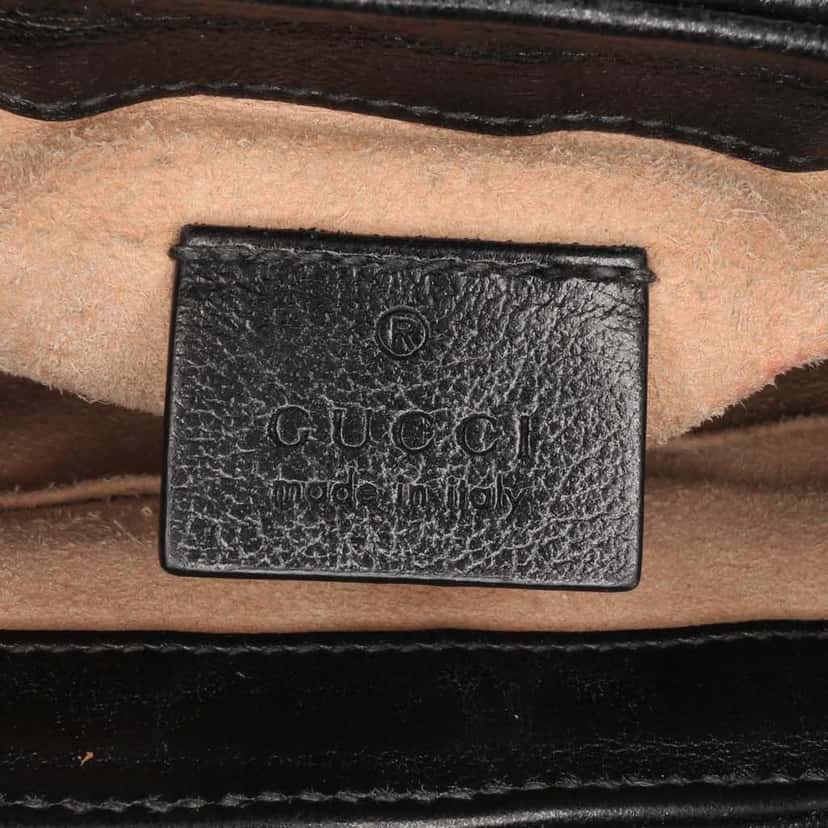 Gucci GG Marmont Matelasse Canvas Top Handle Bag Brown Good condition - Box View