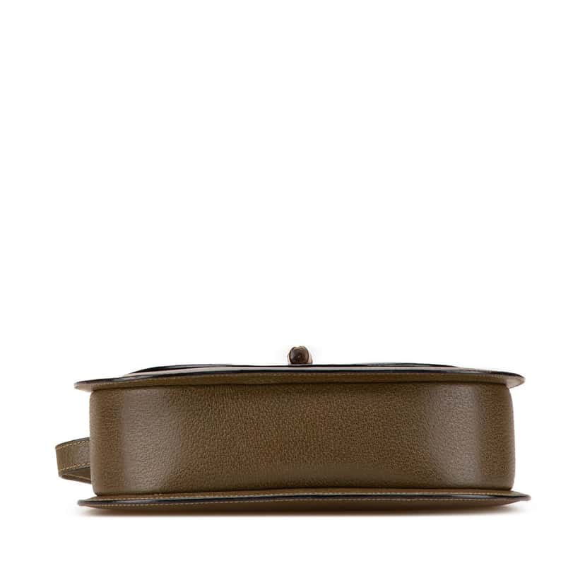 Gucci Leather Bamboo Crossbody Brown Leather Good condition - Inside View