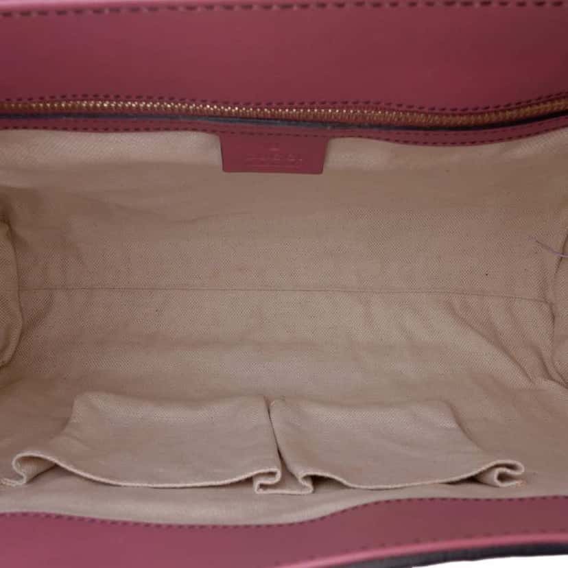 Gucci Large Guccissima Emily Shoulder Bag Pink Leather Good condition - Model View