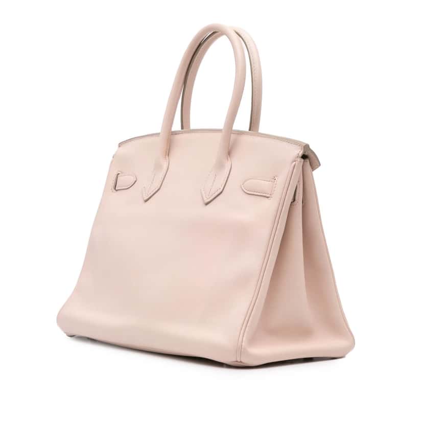 Hermès Swift Birkin Retourne 30 Pink Leather Good condition - Back View