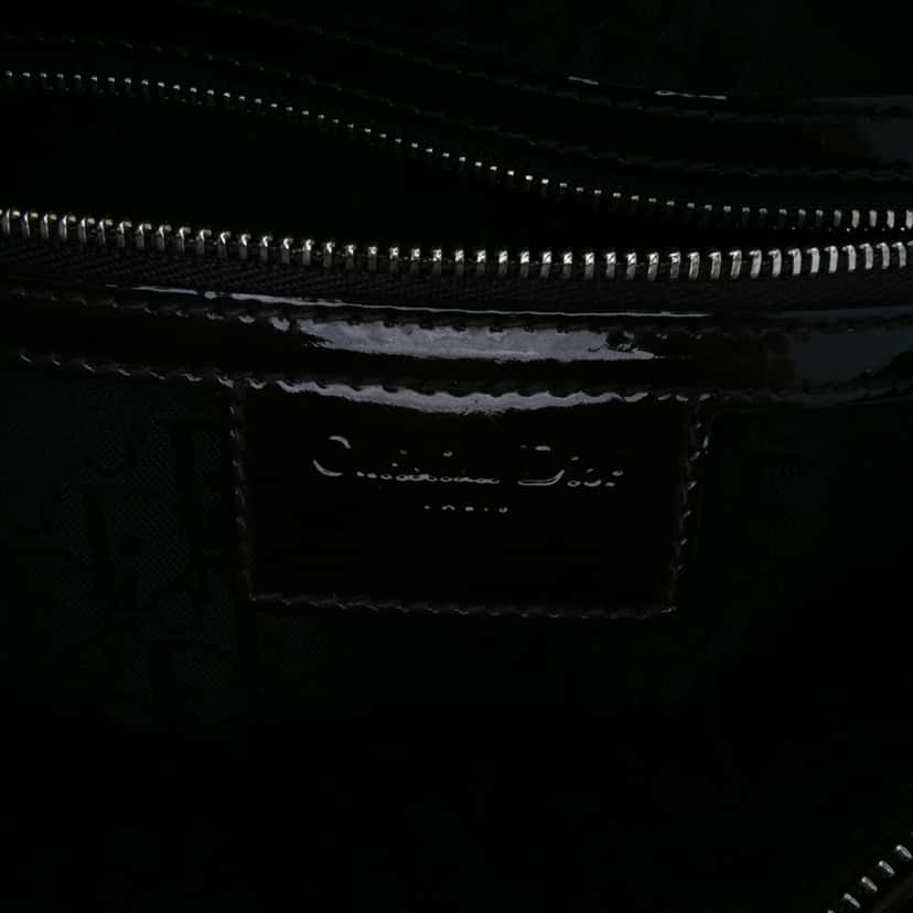 Dior Large Patent Cannage Lady Dior Purple Leather Good condition - Box View