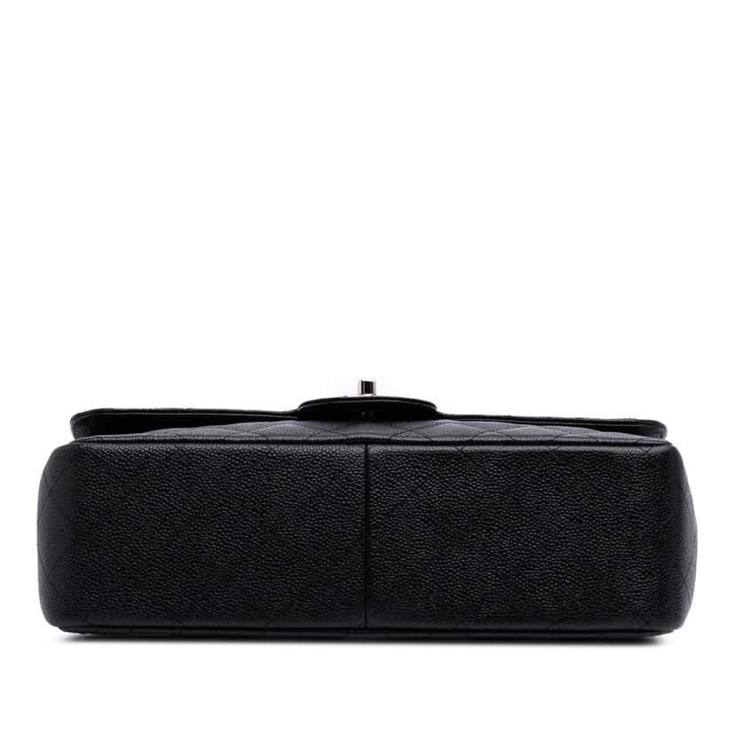 Chanel Jumbo Classic Caviar Double Flap Black Leather Good condition - Inside View