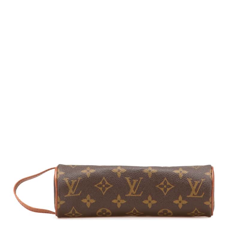Louis Vuitton Monogram Trousse Ronde Pencil Case 20 Brown Good condition - Inside View