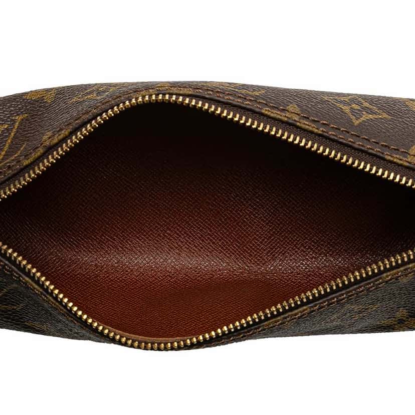 Louis Vuitton Monogram Trousse Ronde Pencil Case 20 Brown Good condition - Model View