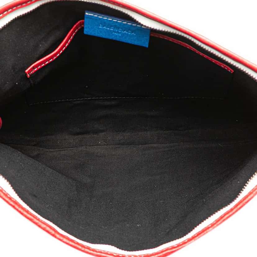 Balenciaga Lambskin Bazar Clutch Red Leather Good condition - Model View