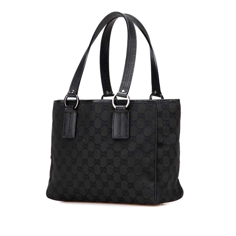 Gucci GG Canvas Tote Black Good condition - Back View