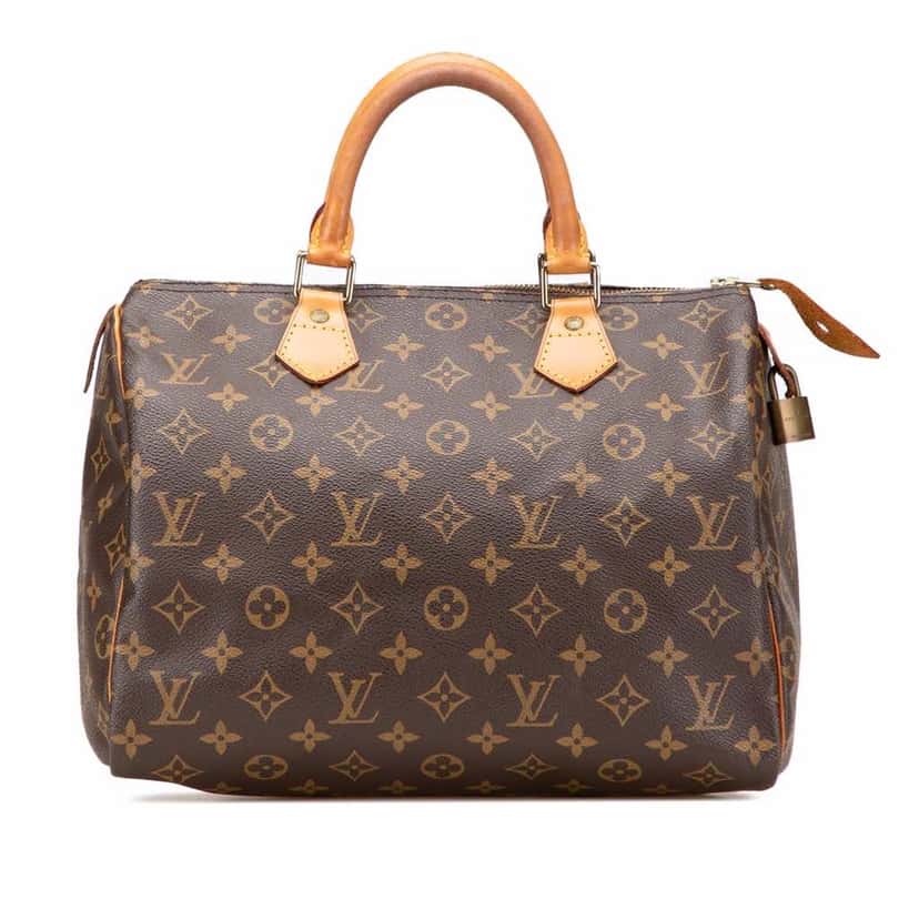 Louis Vuitton Monogram Speedy 30 Brown Canvas Fair condition - Front View