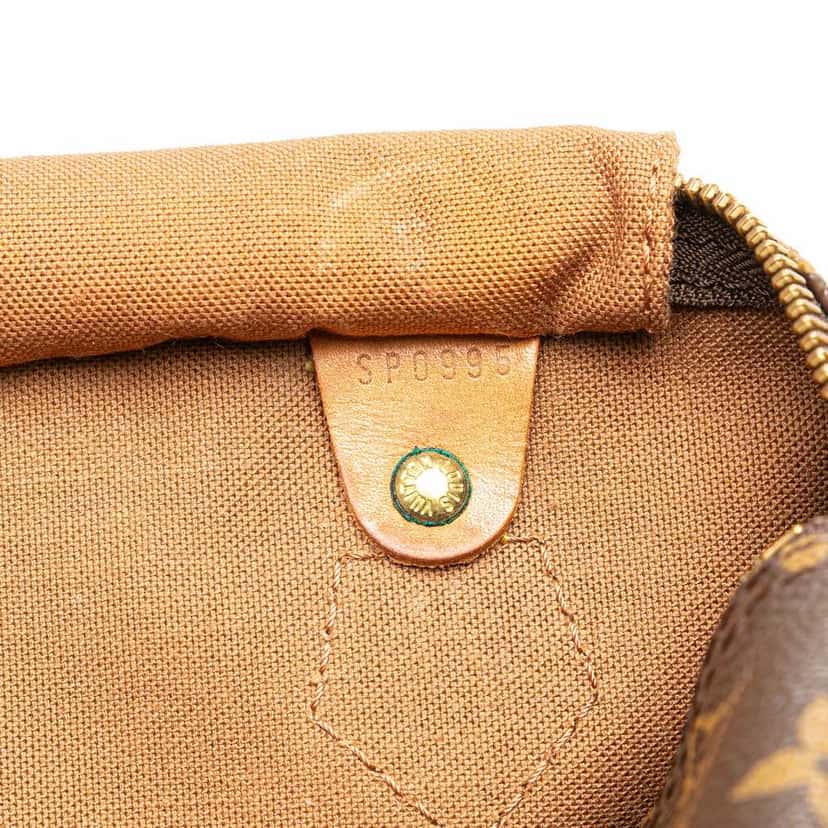 Louis Vuitton Monogram Speedy 30 Brown Canvas Fair condition - Box View