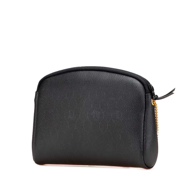Dior Honeycomb Coated Canvas Chain Crossbody Black Good condition - Back View
