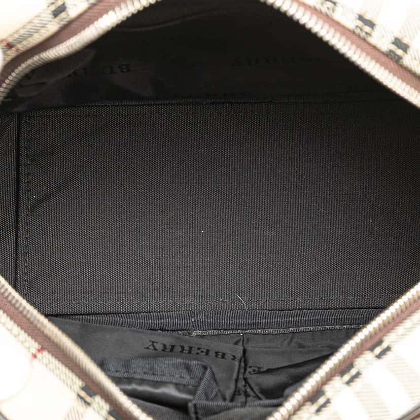 Burberry House Check Canvas Handbag Brown Good condition - Model View