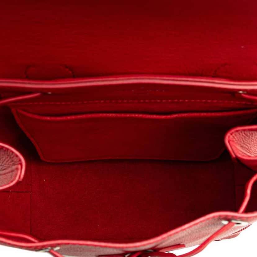 Louis Vuitton Taurillon Lockme Backpack Red Leather Very good condition - Model View