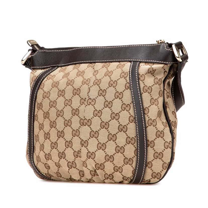 Gucci GG Canvas Abbey D Ring Crossbody Brown Good condition - Back View