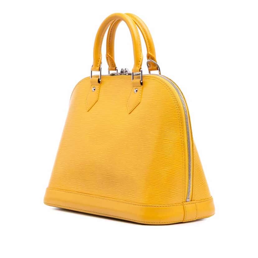 Louis Vuitton Epi Alma PM Yellow Leather Good condition - Back View
