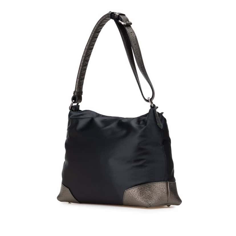 Burberry Nylon Shoulder Bag Black Good condition - Back View