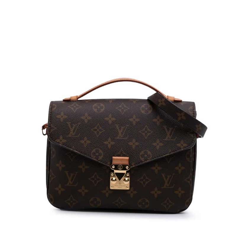 Louis Vuitton Monogram Pochette Metis Brown Canvas Good condition - Front View