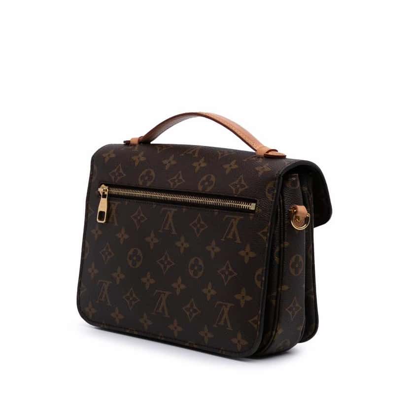 Louis Vuitton Monogram Pochette Metis Brown Canvas Good condition - Back View