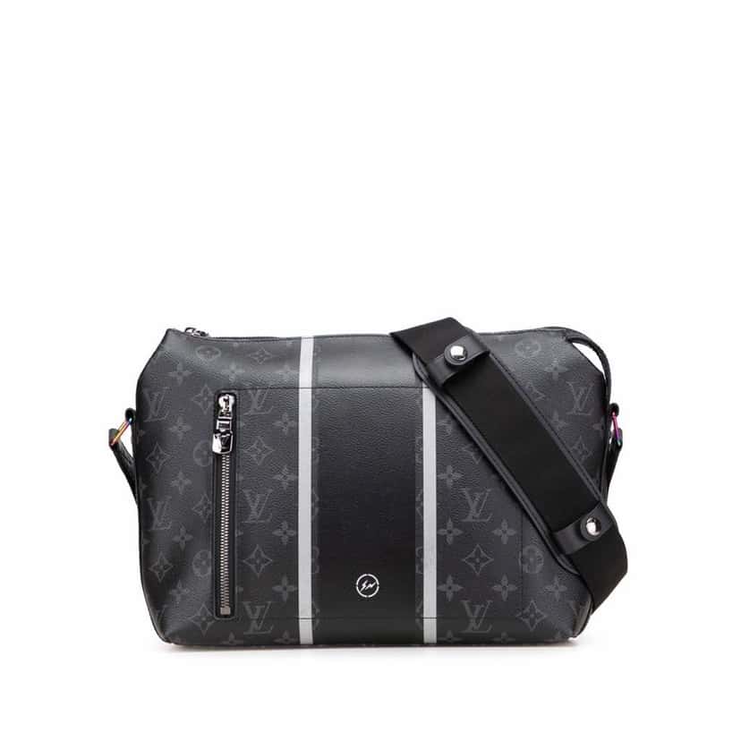 Louis Vuitton Fragment Monogram Eclipse Flash Apollo Messenger PM Black Canvas Good condition - Front View