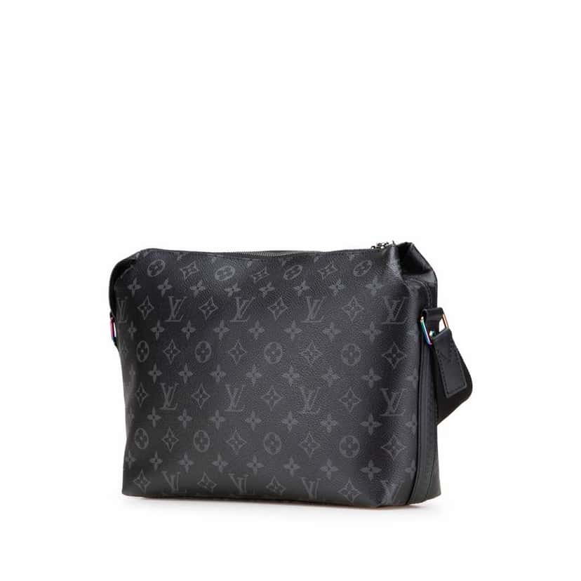 Louis Vuitton Fragment Monogram Eclipse Flash Apollo Messenger PM Black Canvas Good condition - Back View