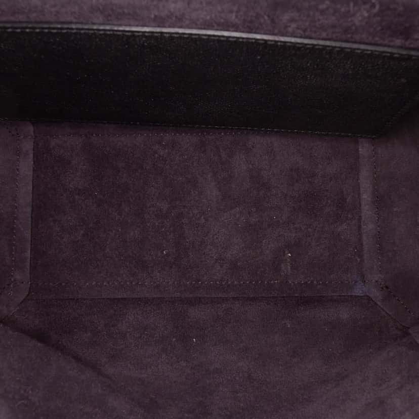 Celine Micro Grained Calfskin Belt Bag Black Leather Good condition - Model View