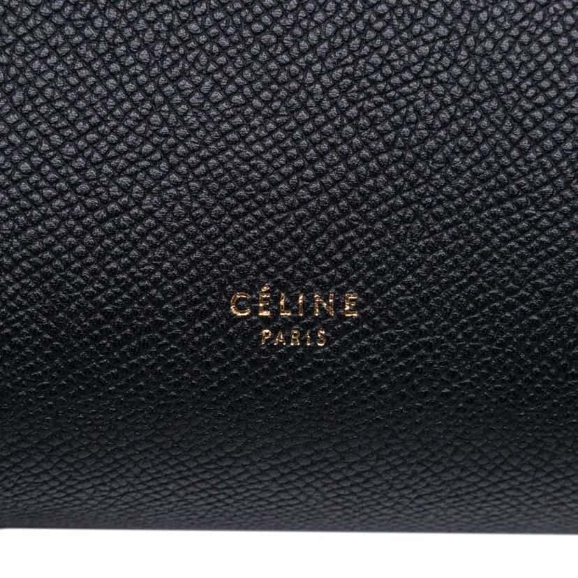 Celine Micro Grained Calfskin Belt Bag Black Leather Good condition - Box View