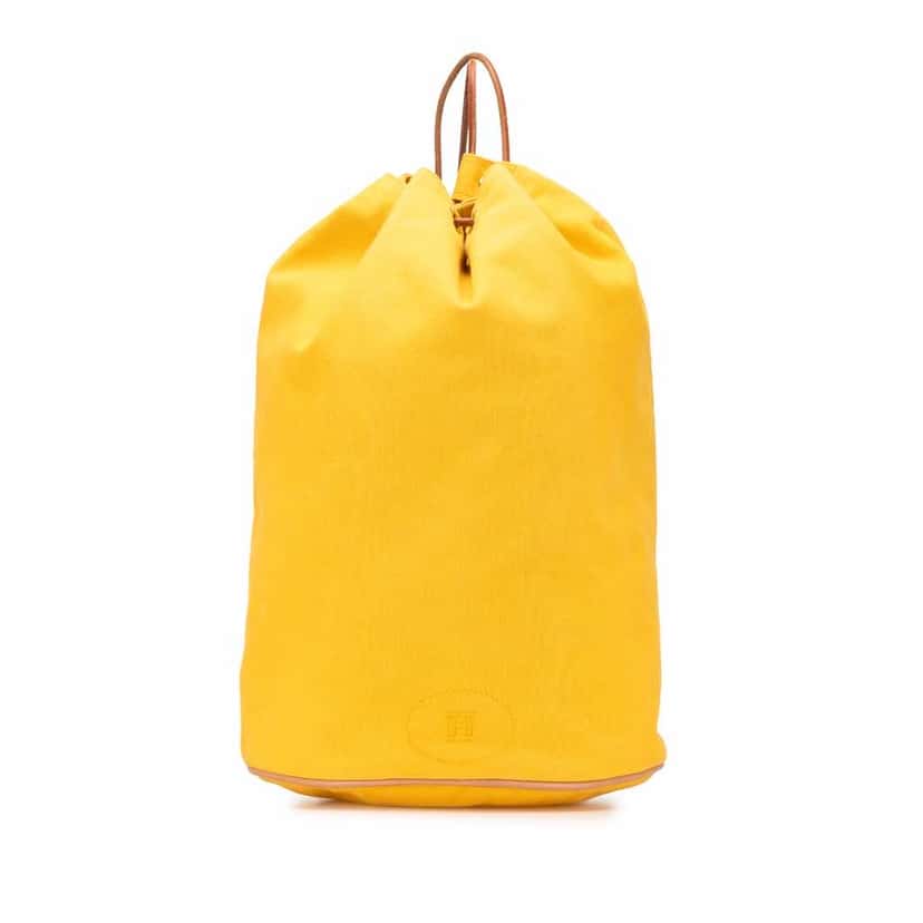 Hermès Toile Polochon Mimile Yellow Good condition - Front View
