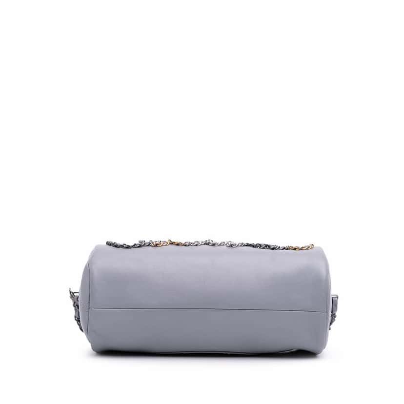 Chanel Calfskin Signature Chain 20s Bowling Bag Other Leather Good condition - Inside View