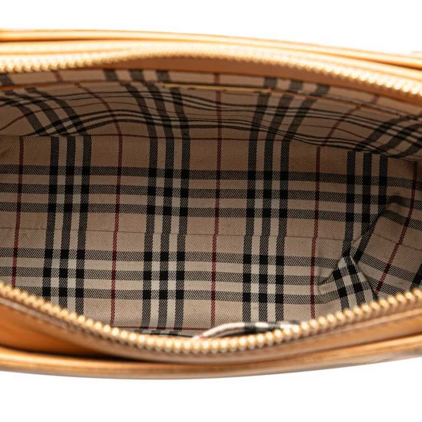 Burberry Leather Tote Brown Leather Very good condition - Model View